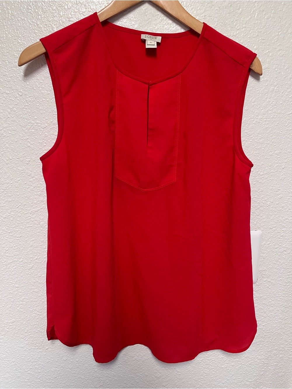 J. Crew Sleeveless Red Blouse - Classic Women's Top